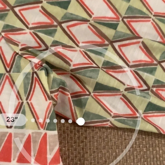 Alfred Dunner Parrot Cay Geometric-Print Top Petite XL New - Picture 13 of 13